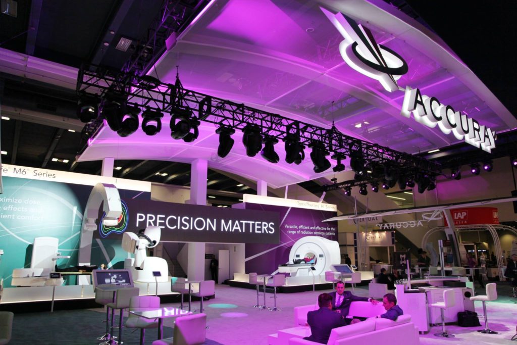 Accuray booth: Precision Matters.