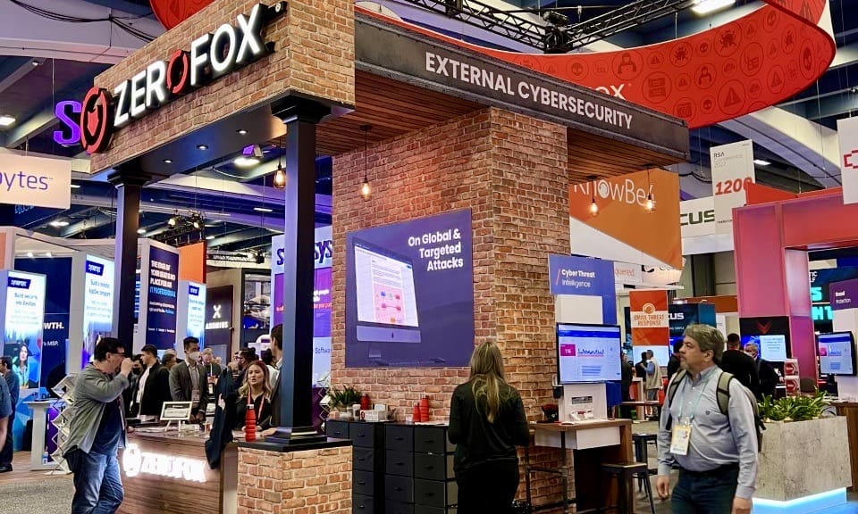 TST provided trade show booth AV support for ZeroFox at RSA Conference San Francisco.