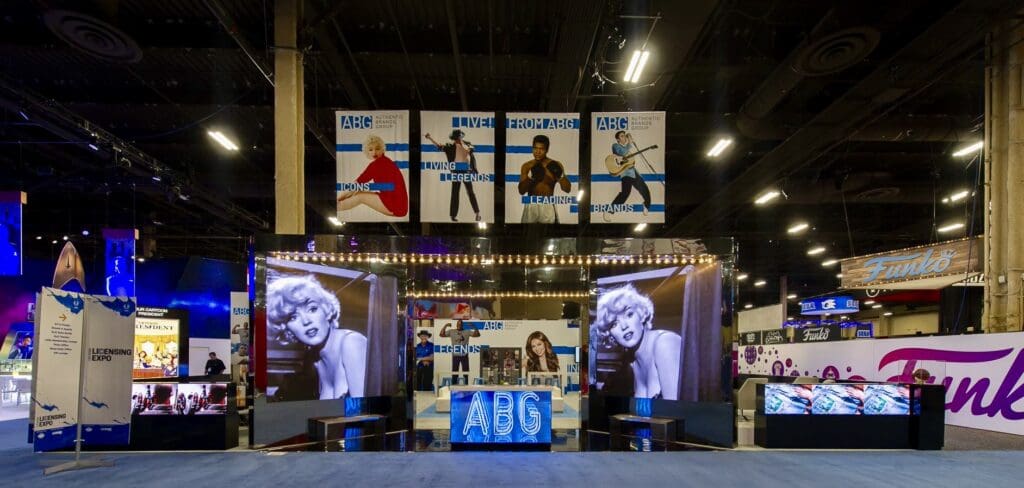 Licensing Expo Exhibitor Booth AV Support - Total Show Technology
