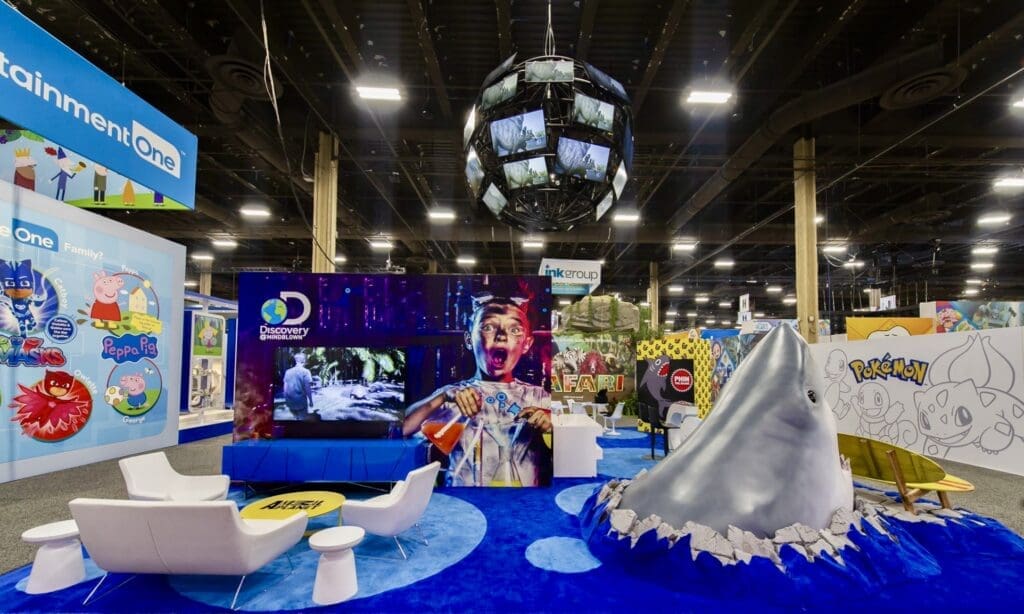 Total Show Technology provides Licensing Expo trade show booth AV technology and support.